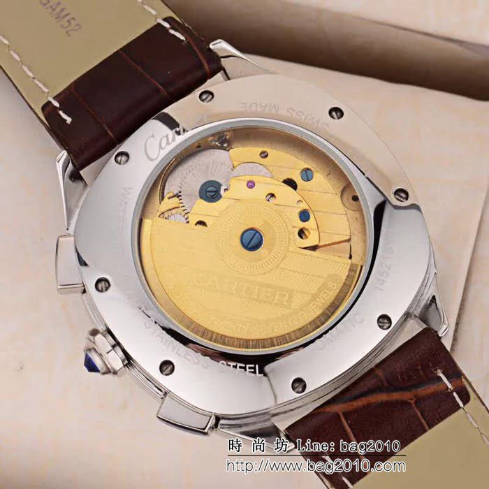 CARTIER卡地亞 新品上市 多功能 精品男士腕表 WSS0966